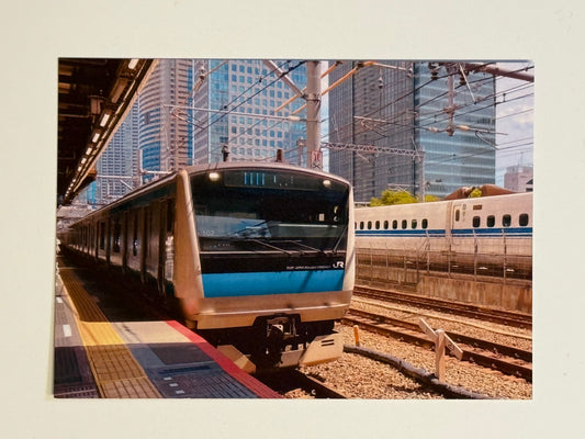 Keihin-Tohoku Line Train and Shinkansen Postcard