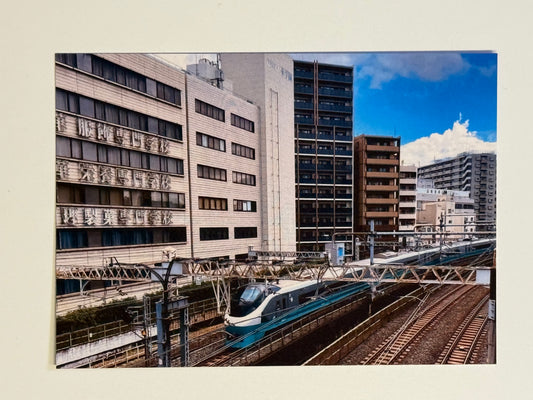 Between Ueno and Uguisudani Japan Rail Postcard